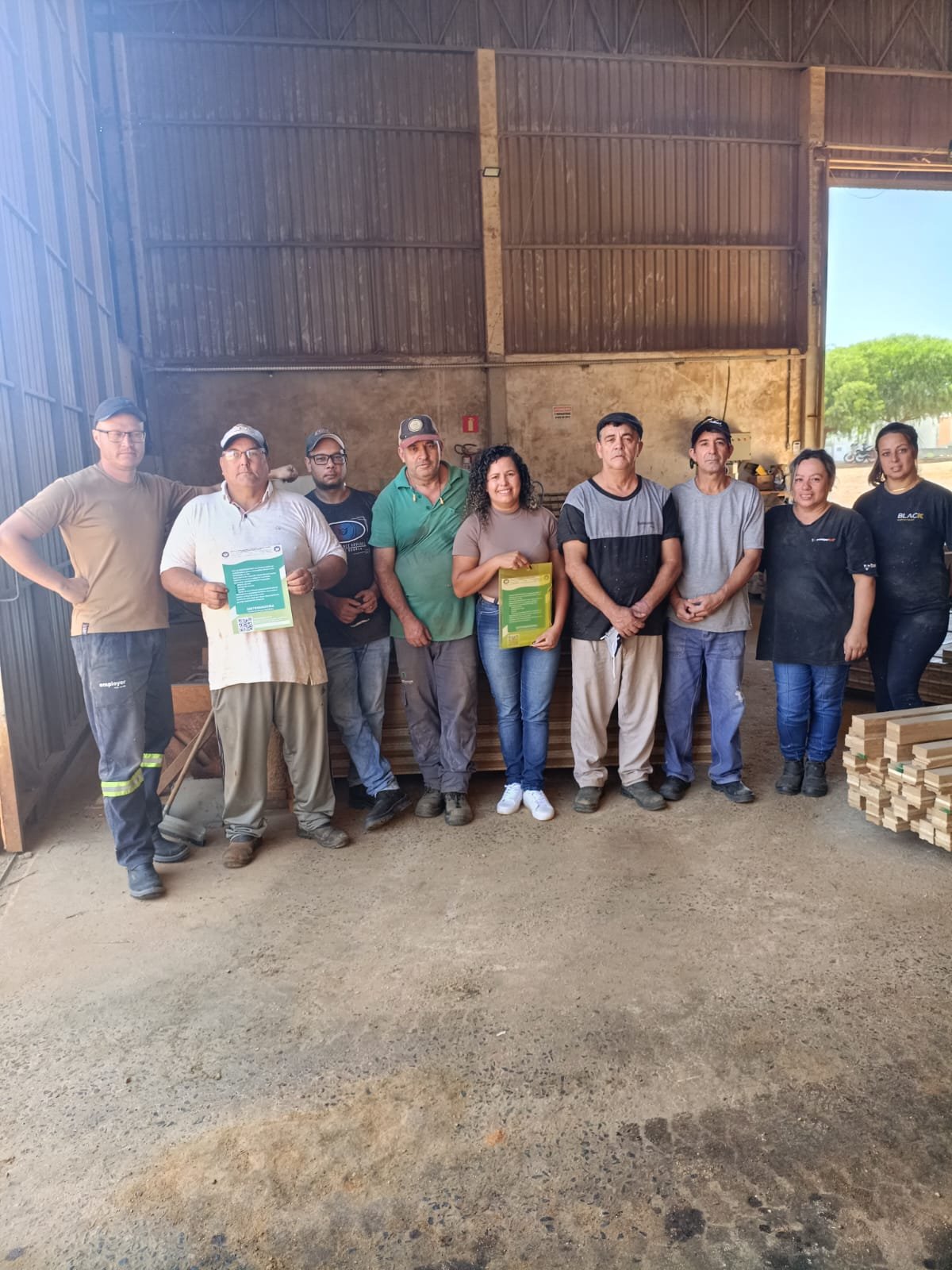 Visita trabalhadores